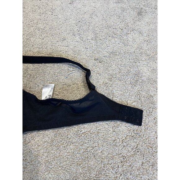 Goddess Lace Bra Size 34C Black Underwire Unlined See Through Sexy NWOT - Picture 8 of 12